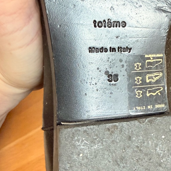 Toteme Black Tall Leather Riding Boots retail $1200 - Picture 7 of 11